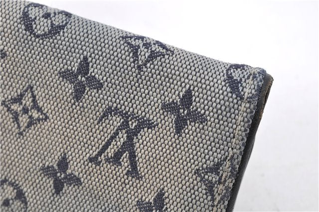 Auth Louis Vuitton Monogram Mini Multicles 4 Four Hooks Key Case Blue LV 2029G