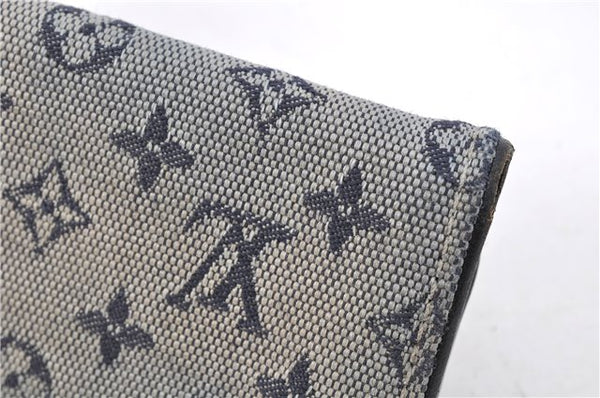 Auth Louis Vuitton Monogram Mini Multicles 4 Four Hooks Key Case Blue LV 2029G