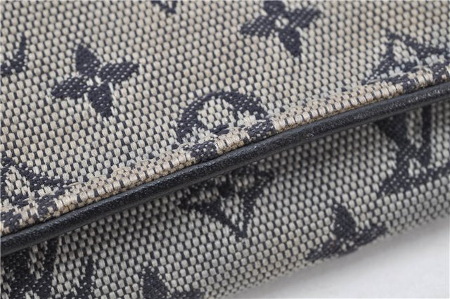 Auth Louis Vuitton Monogram Mini Multicles 4 Four Hooks Key Case Blue LV 2029G