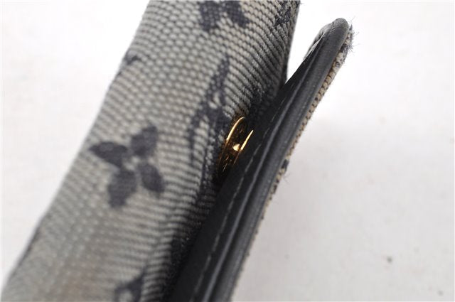 Auth Louis Vuitton Monogram Mini Multicles 4 Four Hooks Key Case Blue LV 2029G