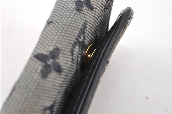 Auth Louis Vuitton Monogram Mini Multicles 4 Four Hooks Key Case Blue LV 2029G