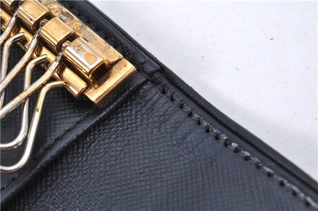 Auth Louis Vuitton Monogram Mini Multicles 4 Four Hooks Key Case Blue LV 2029G