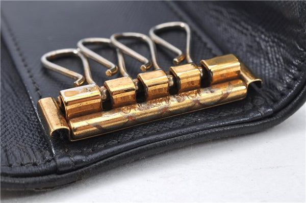 Auth Louis Vuitton Monogram Mini Multicles 4 Four Hooks Key Case Blue LV 2029G