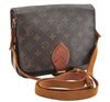 Authentic Louis Vuitton Monogram Cartouchiere MM M51253 Shoulder Cross Bag 2030G