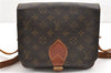 Authentic Louis Vuitton Monogram Cartouchiere MM M51253 Shoulder Cross Bag 2030G