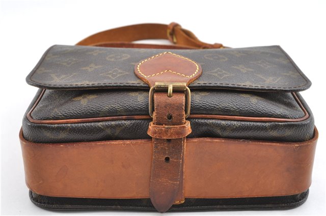 Authentic Louis Vuitton Monogram Cartouchiere MM M51253 Shoulder Cross Bag 2030G