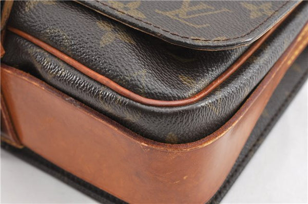 Authentic Louis Vuitton Monogram Cartouchiere MM M51253 Shoulder Cross Bag 2030G