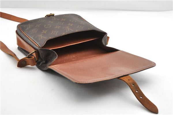 Authentic Louis Vuitton Monogram Cartouchiere MM M51253 Shoulder Cross Bag 2030G
