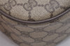 Authentic GUCCI Web Sherry Line Shoulder Cross Bag GG PVC Leather Brown 2031I