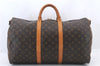 Auth Louis Vuitton Monogram Keepall Bandouliere 50 Boston Bag M41416 LV 2033D