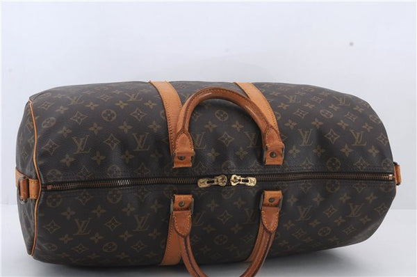 Auth Louis Vuitton Monogram Keepall Bandouliere 50 Boston Bag M41416 LV 2033D