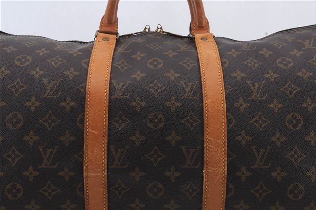 Auth Louis Vuitton Monogram Keepall Bandouliere 50 Boston Bag M41416 LV 2033D