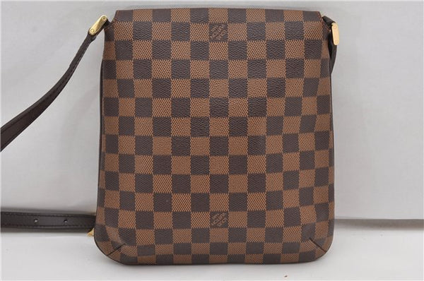 Authentic Louis Vuitton Damier Musette Salsa Long Shoulder Bag N51300 LV 2035G