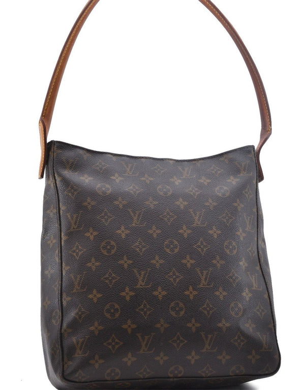 Authentic Louis Vuitton Monogram Looping GM Shoulder Bag M51145 LV 2036D