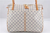 Authentic Louis Vuitton Damier Azur Figheri GM Shoulder Tote Bag N41175 LV 2036G