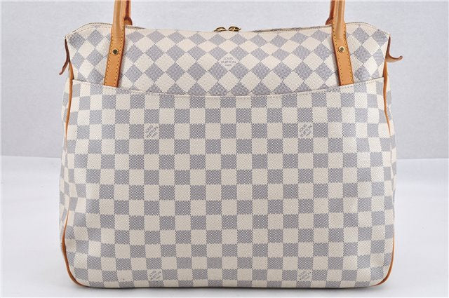Authentic Louis Vuitton Damier Azur Figheri GM Shoulder Tote Bag N41175 LV 2036G