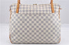 Authentic Louis Vuitton Damier Azur Figheri GM Shoulder Tote Bag N41175 LV 2036G