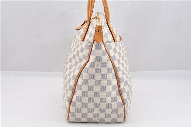 Authentic Louis Vuitton Damier Azur Figheri GM Shoulder Tote Bag N41175 LV 2036G