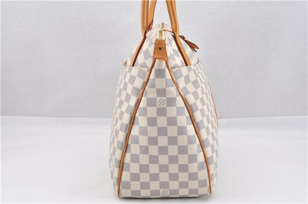 Authentic Louis Vuitton Damier Azur Figheri GM Shoulder Tote Bag N41175 LV 2036G