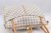 Authentic Louis Vuitton Damier Azur Figheri GM Shoulder Tote Bag N41175 LV 2036G