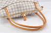Authentic Louis Vuitton Damier Azur Figheri GM Shoulder Tote Bag N41175 LV 2036G