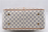 Authentic Louis Vuitton Damier Azur Figheri GM Shoulder Tote Bag N41175 LV 2036G
