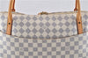 Authentic Louis Vuitton Damier Azur Figheri GM Shoulder Tote Bag N41175 LV 2036G