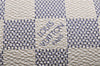 Authentic Louis Vuitton Damier Azur Figheri GM Shoulder Tote Bag N41175 LV 2036G