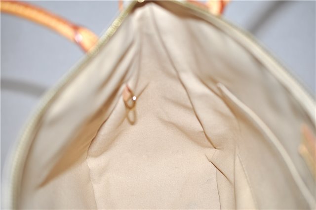 Authentic Louis Vuitton Damier Azur Figheri GM Shoulder Tote Bag N41175 LV 2036G