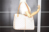 Authentic Louis Vuitton Damier Azur Figheri GM Shoulder Tote Bag N41175 LV 2036G