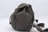 Authentic PRADA Nylon Leather Backpack Khaki Green 2037D
