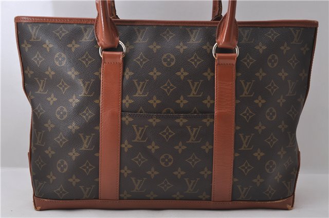 Auth Louis Vuitton Monogram Sac Weekend PM Vintage Tote Hand Bag M42425 LV 2038D