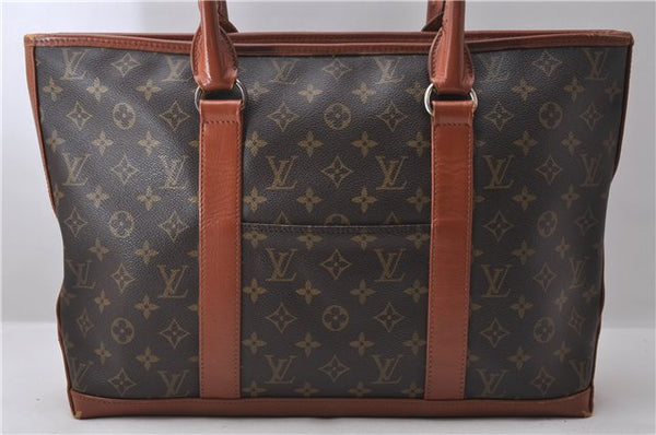 Auth Louis Vuitton Monogram Sac Weekend PM Vintage Tote Hand Bag M42425 LV 2038D