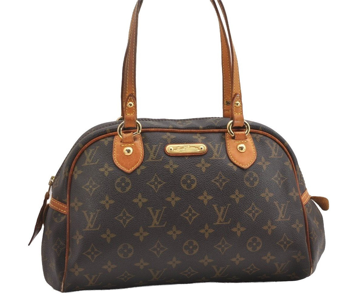 Authentic Louis Vuitton Monogram Montorgueil PM M95565 Shoulder Tote Bag 2038I