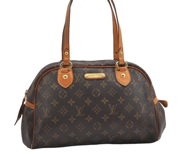 Authentic Louis Vuitton Monogram Montorgueil PM M95565 Shoulder Tote Bag 2038I