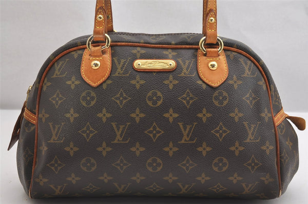 Authentic Louis Vuitton Monogram Montorgueil PM M95565 Shoulder Tote Bag 2038I