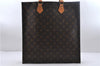 Authentic Louis Vuitton Monogram Sac Plat Hand Bag M51140 LV 2039D