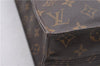 Authentic Louis Vuitton Monogram Sac Plat Hand Bag M51140 LV 2039D