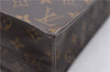 Authentic Louis Vuitton Monogram Sac Plat Hand Bag M51140 LV 2039D