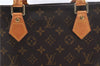 Authentic Louis Vuitton Monogram Sac Plat Hand Bag M51140 LV 2039D