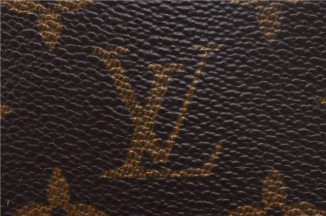 Authentic Louis Vuitton Monogram Sac Plat Hand Bag M51140 LV 2039D