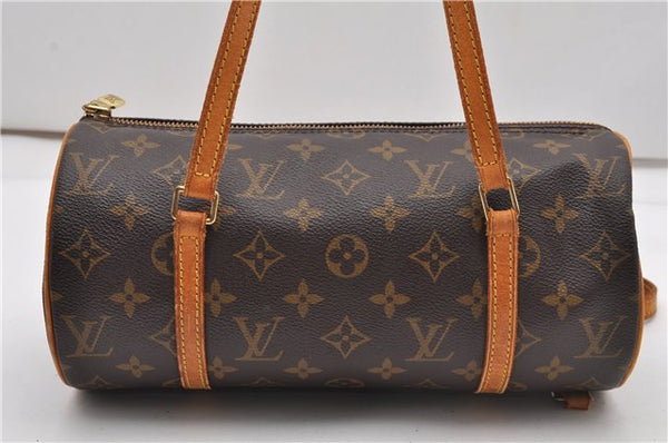 Authentic Louis Vuitton Monogram Papillon 28 Hand Bag LV Junk 2040G