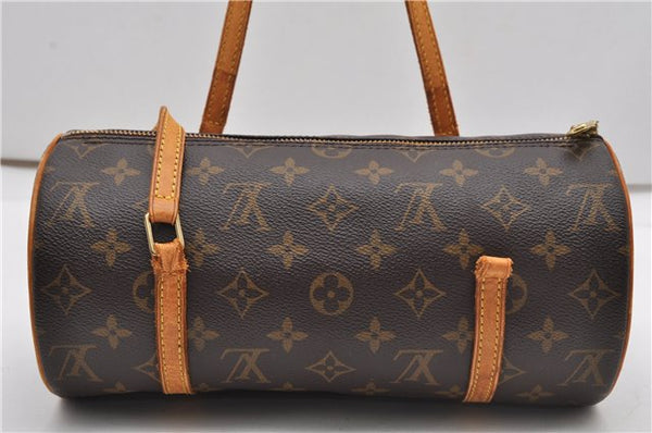 Authentic Louis Vuitton Monogram Papillon 28 Hand Bag LV Junk 2040G