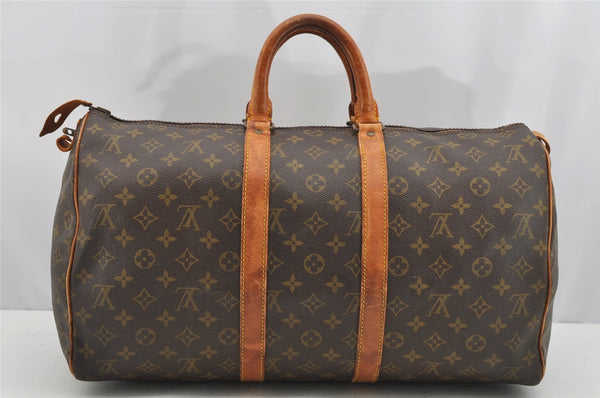 Authentic Louis Vuitton Monogram Keepall 45 Travel Boston Bag Old Model LV 2040I