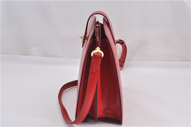 Authentic Louis Vuitton Epi Capucines Shoulder Crossbody Bag Red M52347 LV 2041F