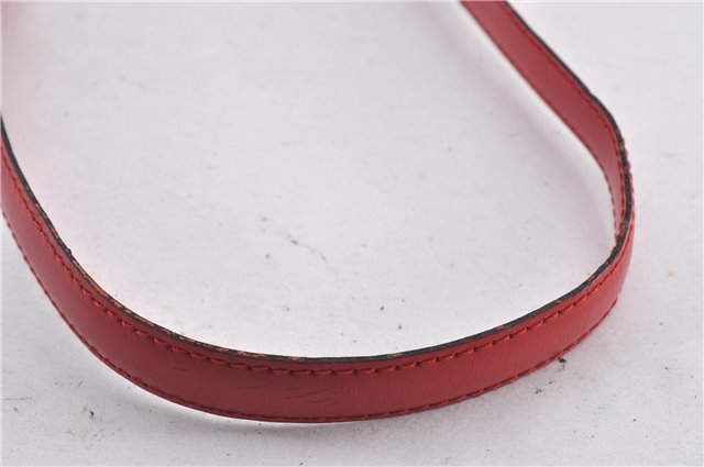 Authentic Louis Vuitton Epi Capucines Shoulder Crossbody Bag Red M52347 LV 2041F