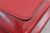Authentic Louis Vuitton Epi Capucines Shoulder Crossbody Bag Red M52347 LV 2041F