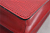 Authentic Louis Vuitton Epi Capucines Shoulder Crossbody Bag Red M52347 LV 2041F