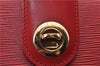 Authentic Louis Vuitton Epi Capucines Shoulder Crossbody Bag Red M52347 LV 2041F