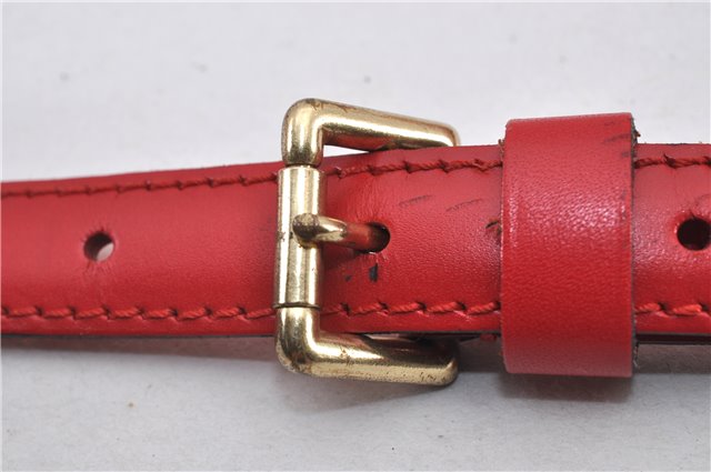 Authentic Louis Vuitton Epi Capucines Shoulder Crossbody Bag Red M52347 LV 2041F